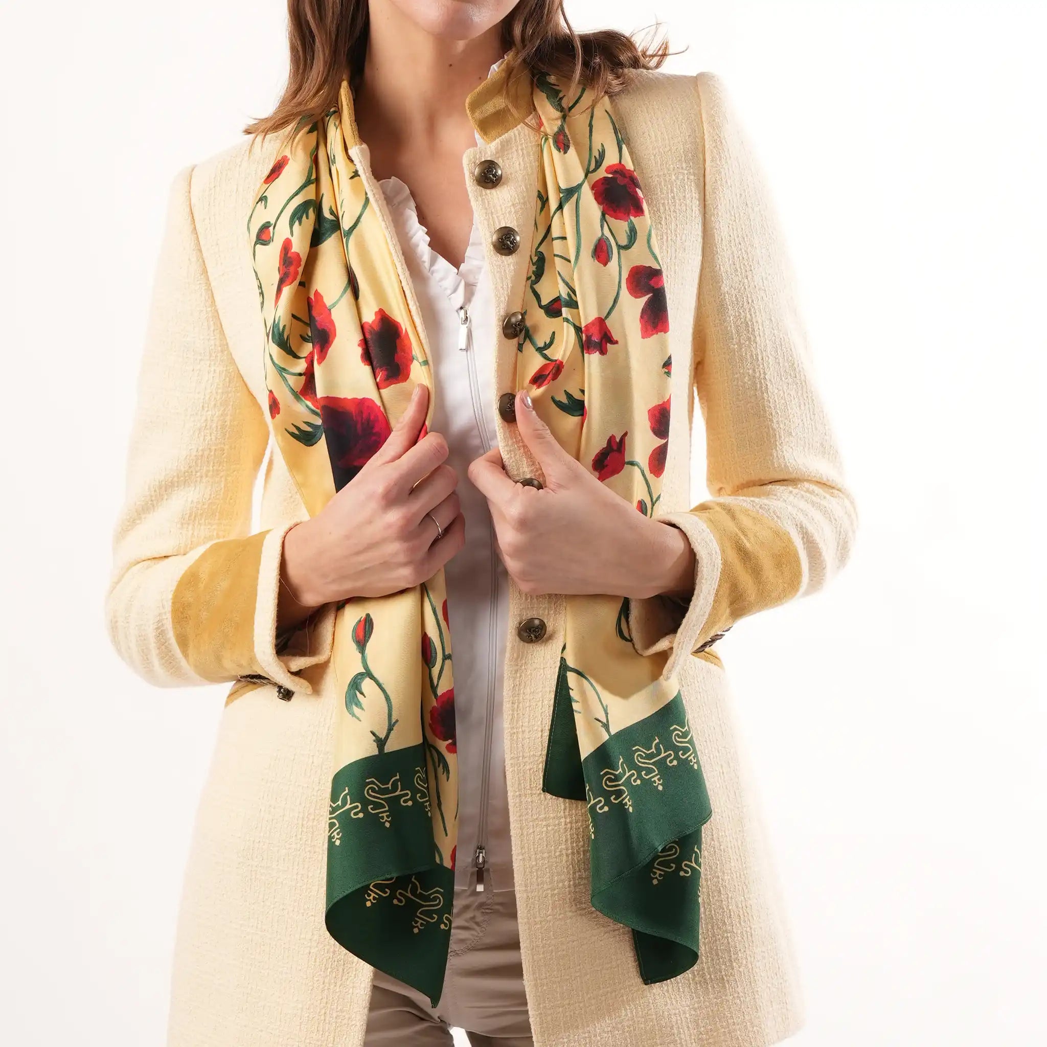 Poppy Vine Long Scarf