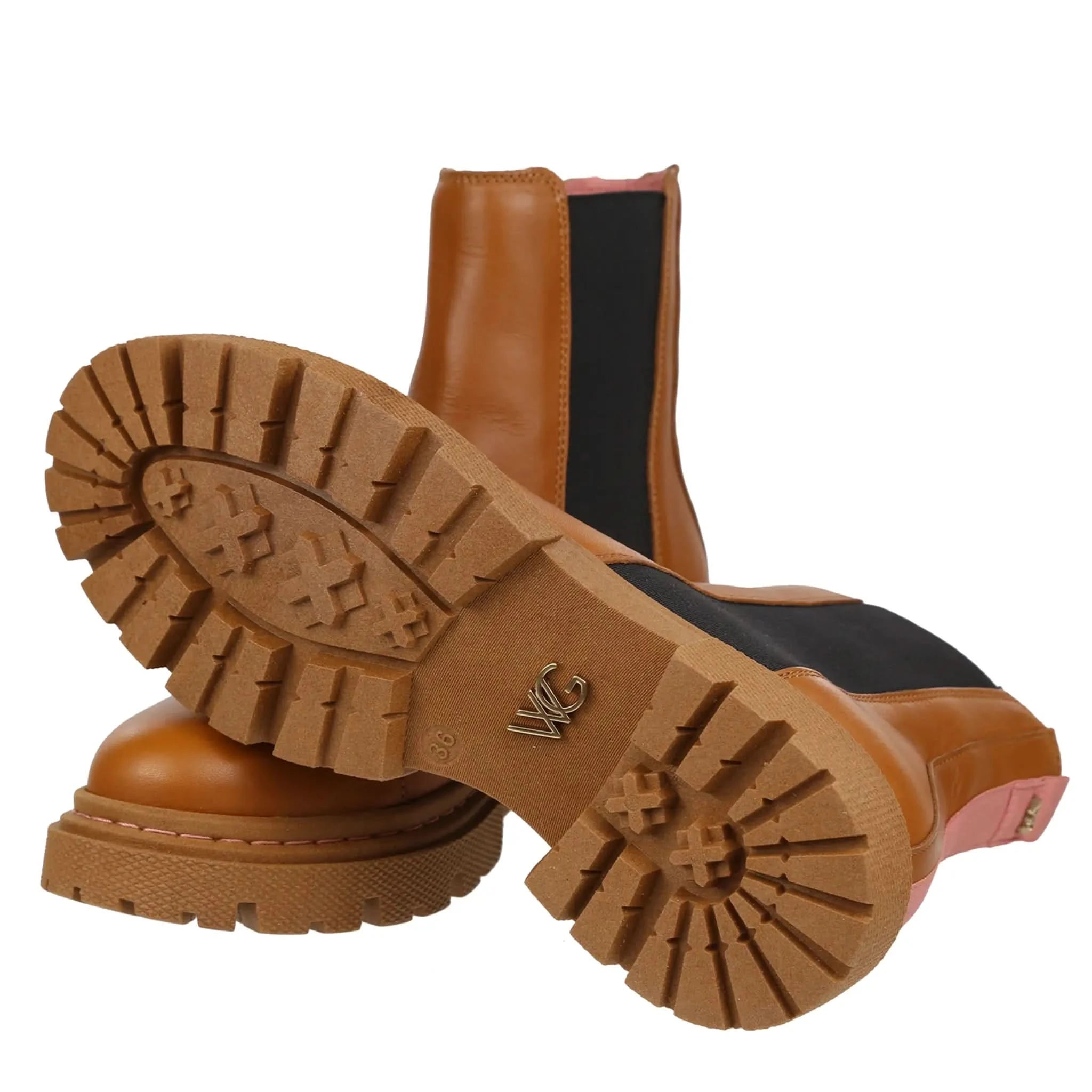 Rio Tan Chunky Boots - Welligogs