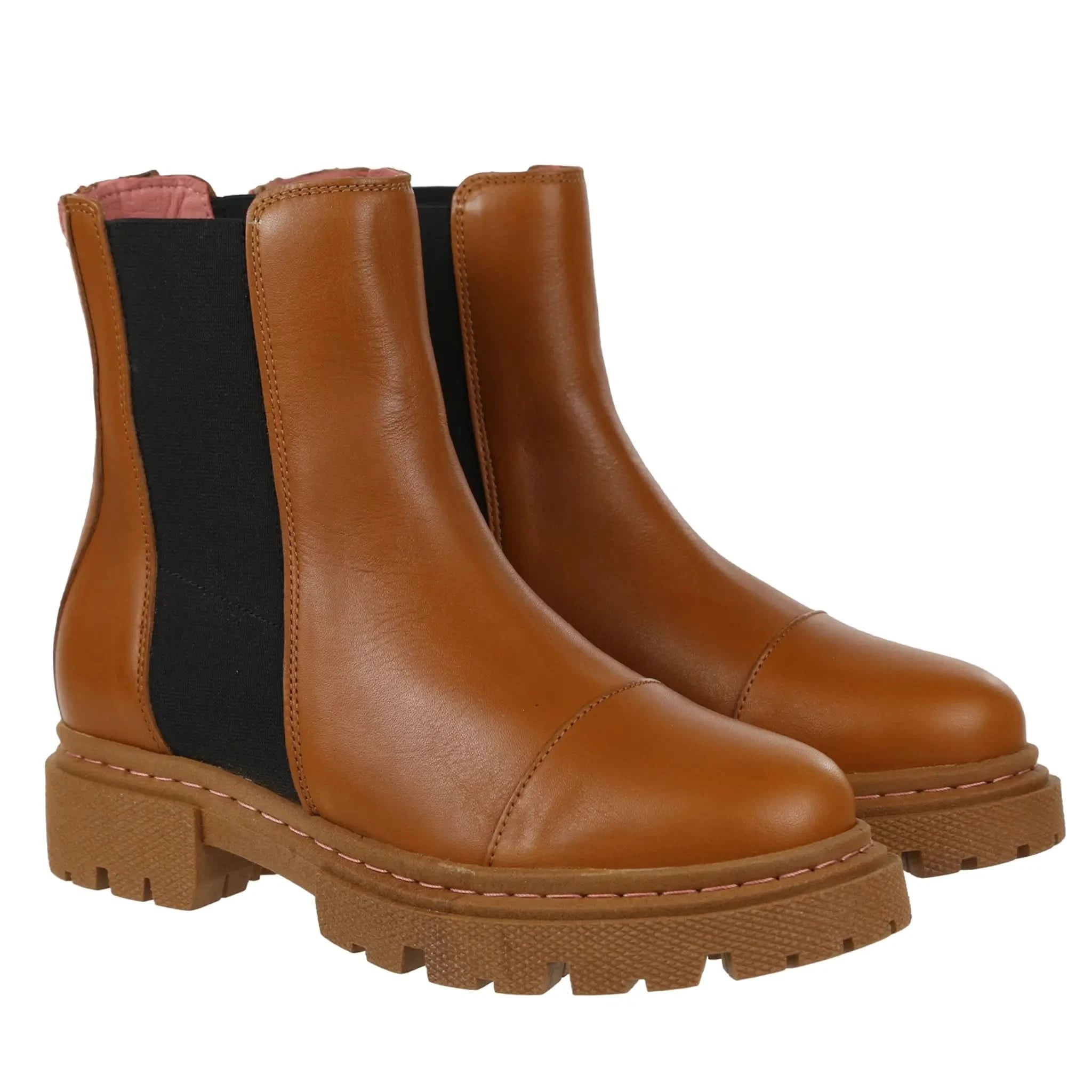 Rio Tan Chunky Boots - Welligogs