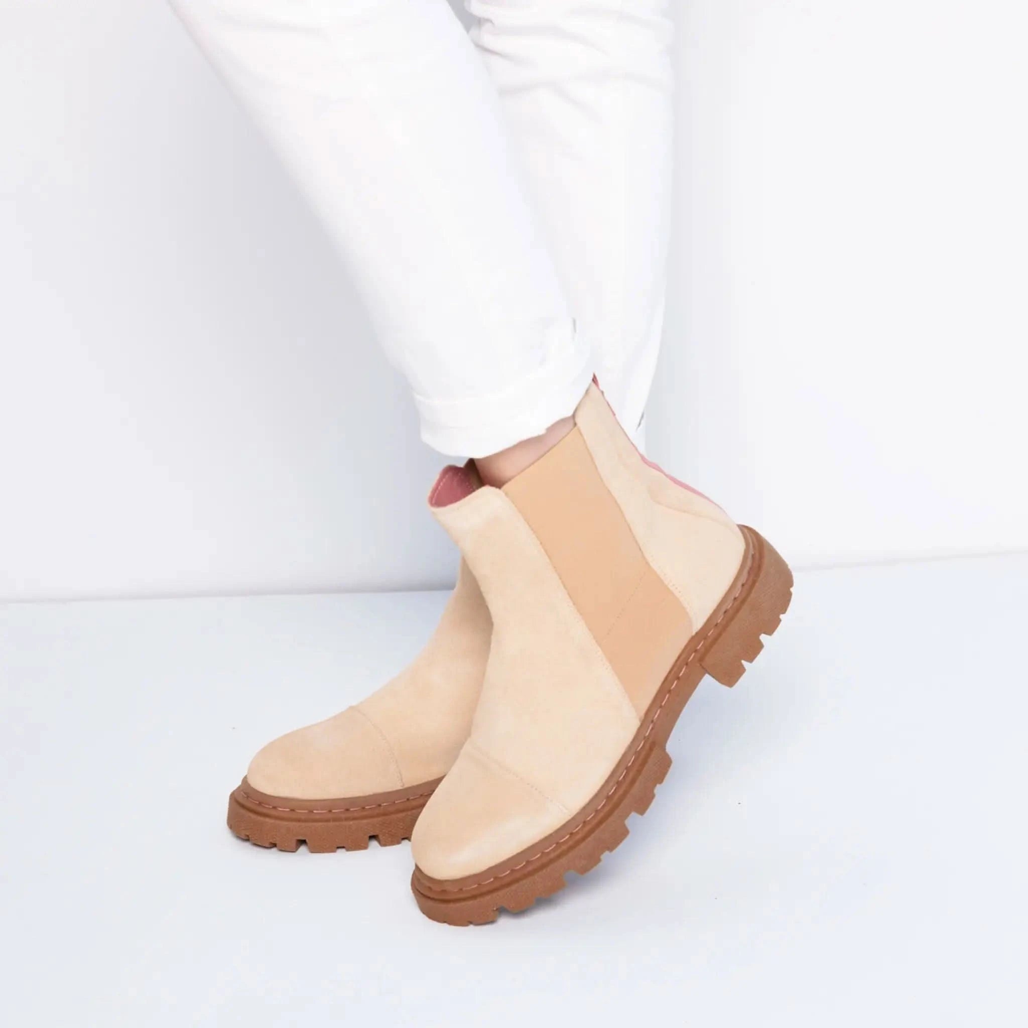 Rio Latte Chunky Boots - Welligogs