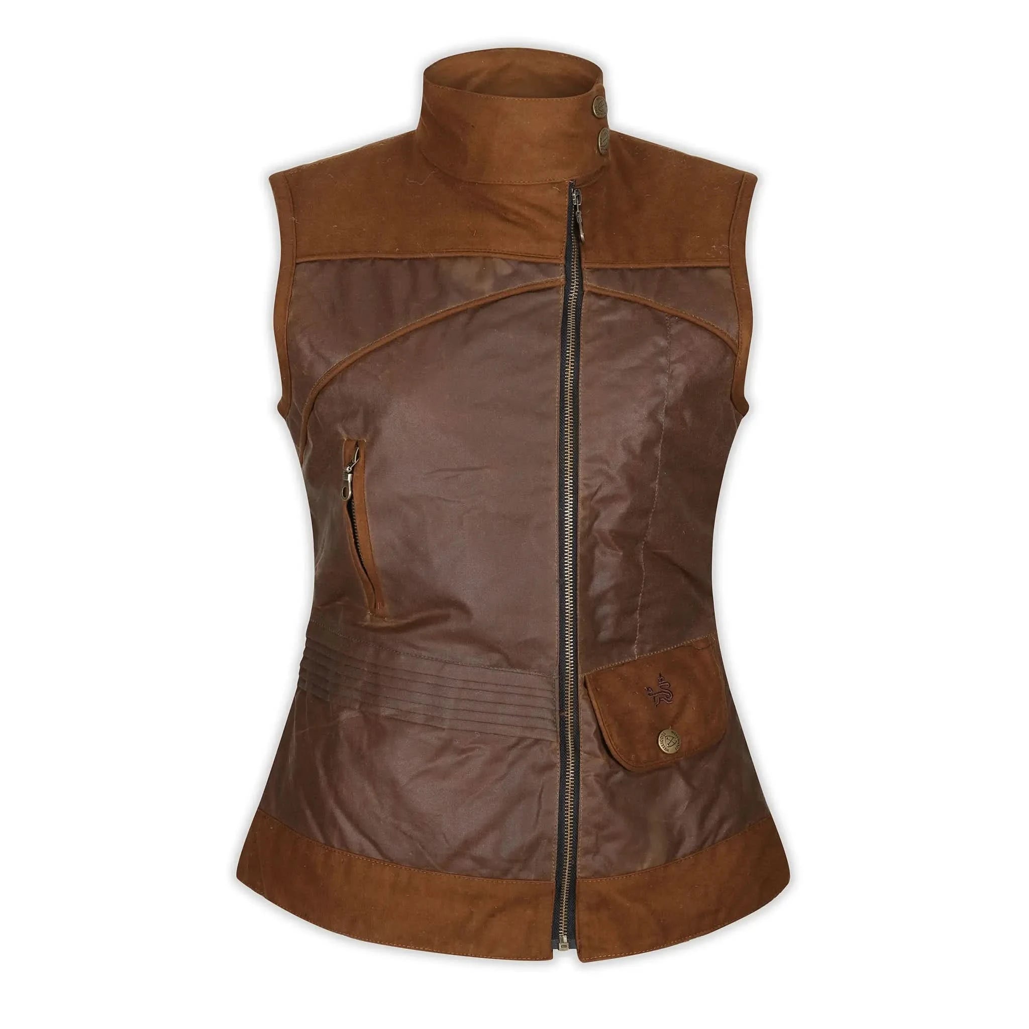 Roxy Tan Wax Gilet - Welligogs