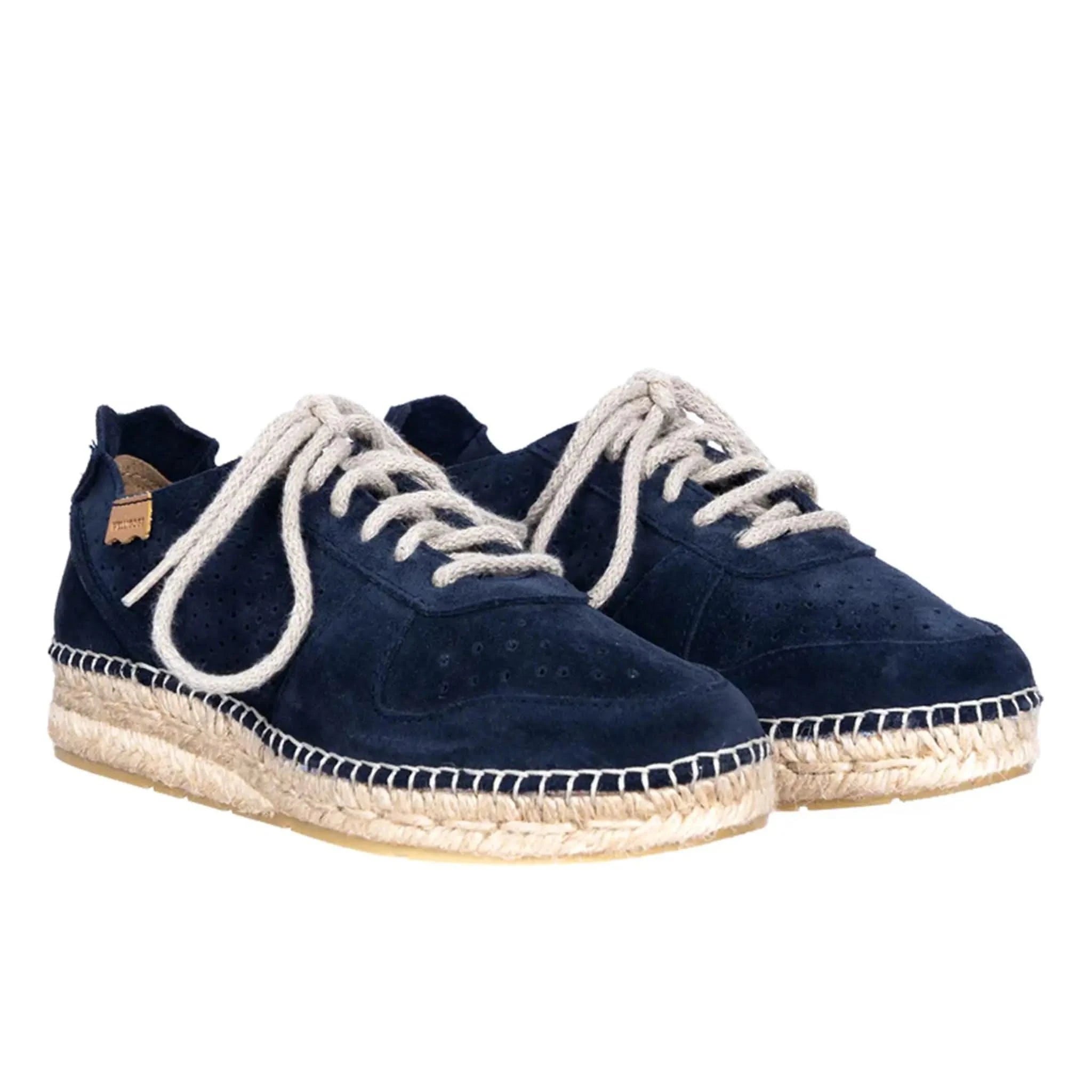 Porto Navy Suede Trainers - Welligogs