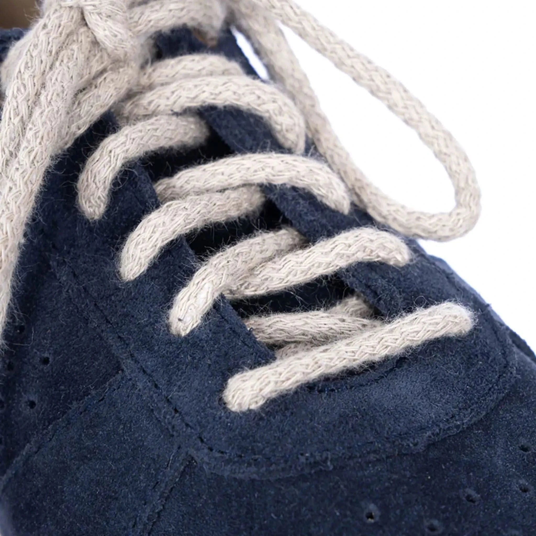 Porto Navy Suede Trainers - Welligogs