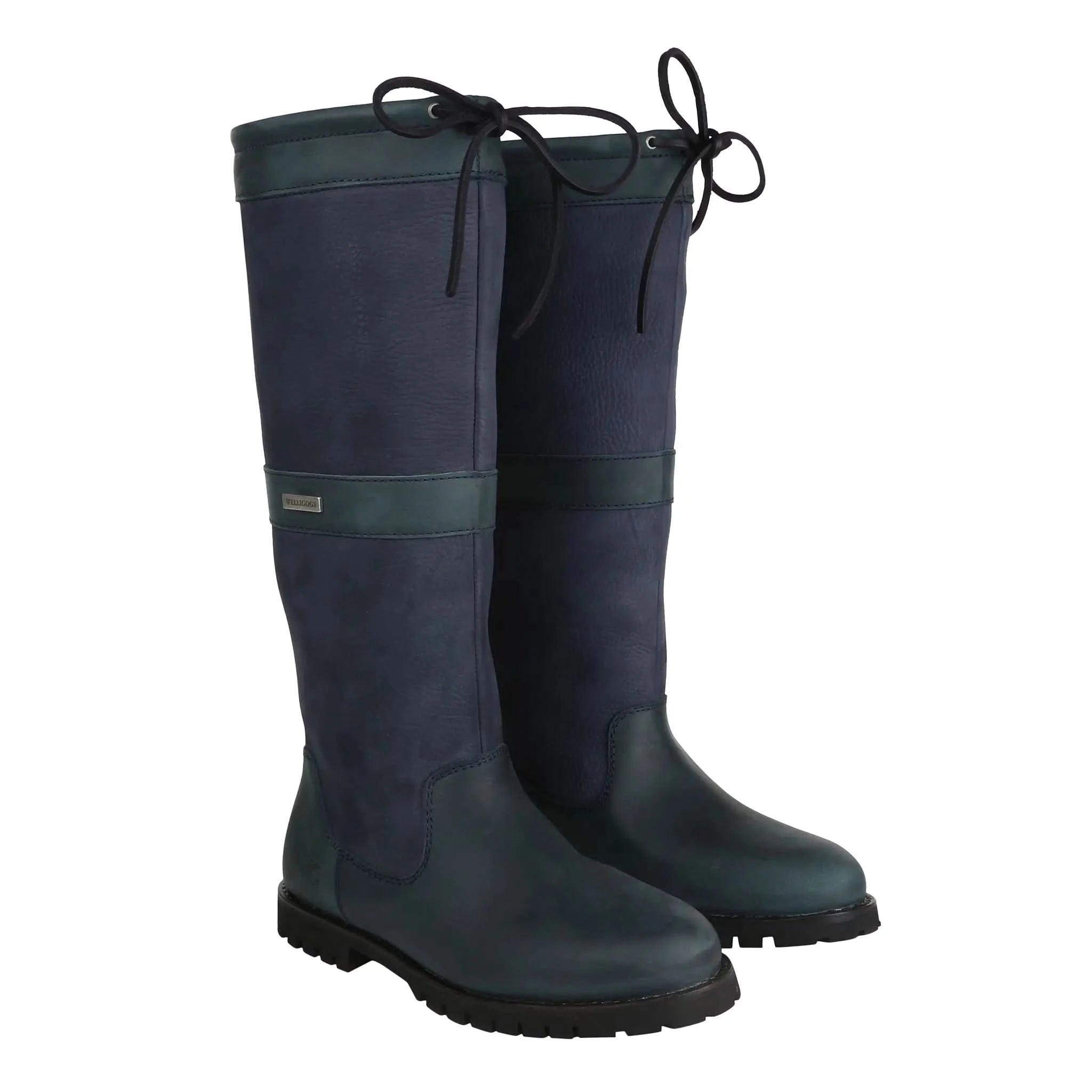 Sloane Navy Waterproof Boots - Welligogs