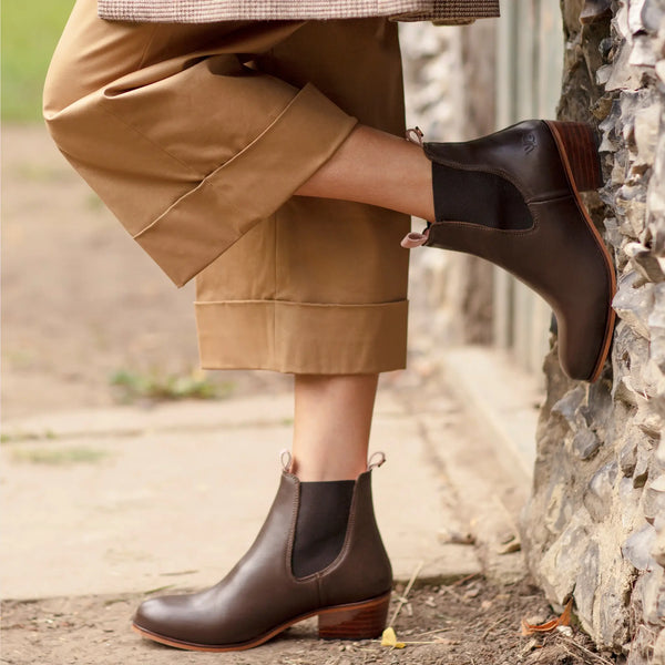 Chelsea Mahogany Leather Boots - Welligogs