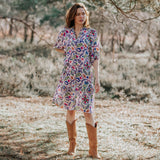Zuri Floral Shirt Dress - Welligogs