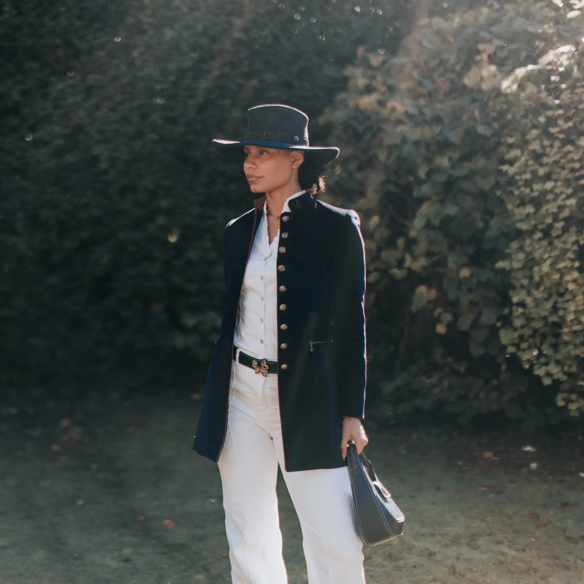 Jesse Suede Navy Hat