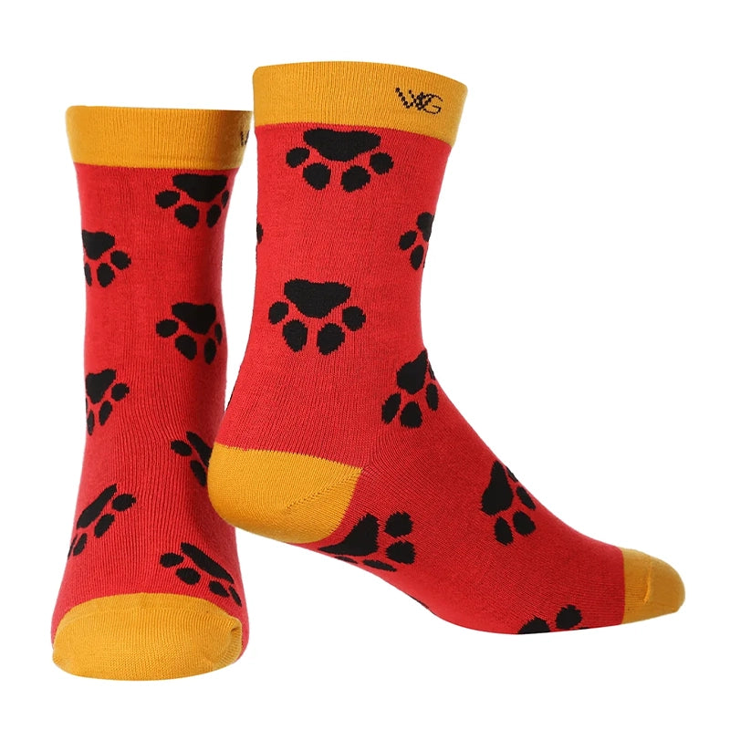 Women's Bamboo Paw Print Socks - Welligogs