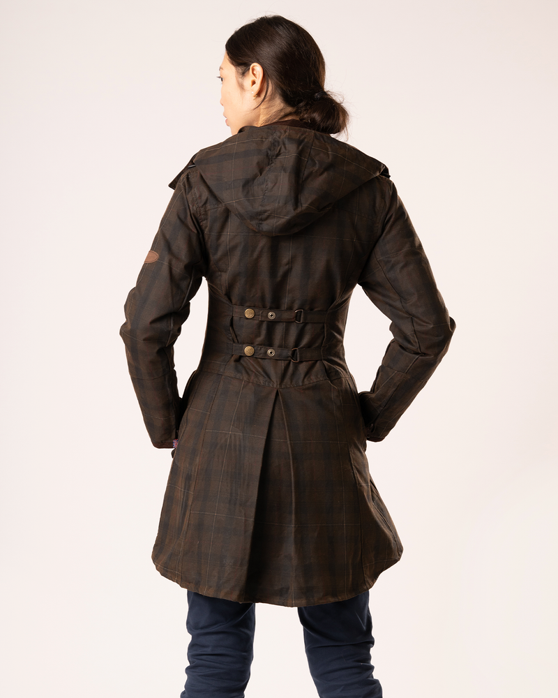 Shop Louise Deluxe Check Wax Coat I Welligogs