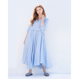 Layered Cornflower Blue Dress - Welligogs