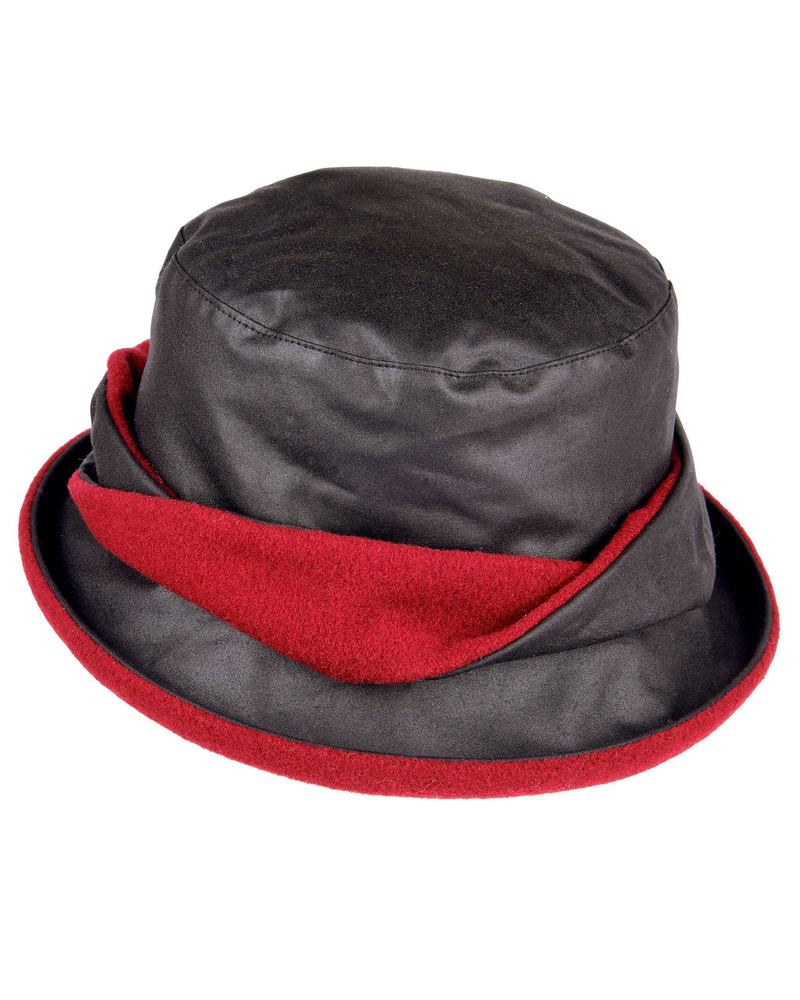 *NEW* Black/Red Wax twist Hat - Welligogs