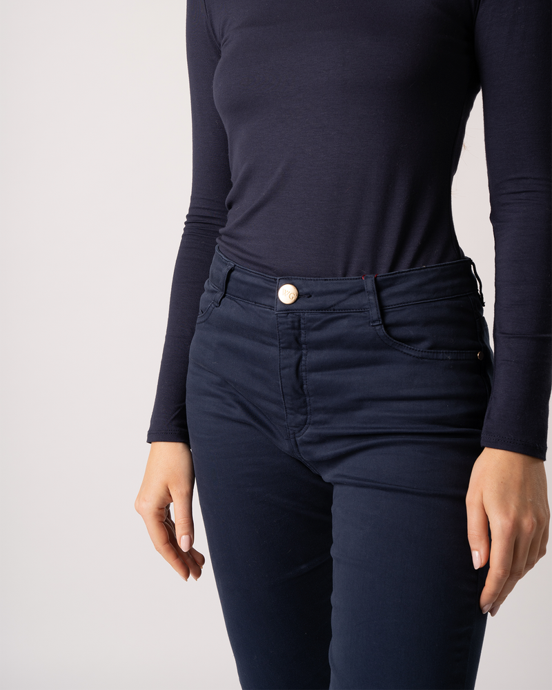 Icon Navy High Waisted Jeans - Welligogs